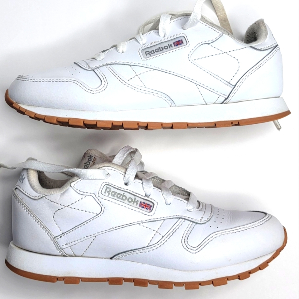 Reebok Classic White with Gum Sole Sneakers